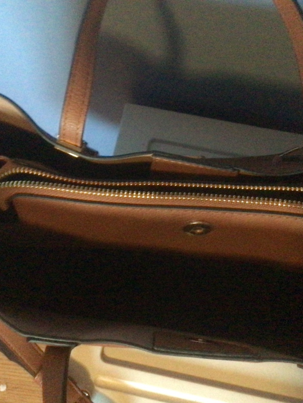 👜 NWOT Dune London Faux Vegan Leather Lined Tote With Carrier Bag 👜 - Picture 9 of 12